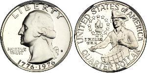 1/4 Dollar 美利堅合眾國 (1776 - ) 銀 乔治·华盛顿