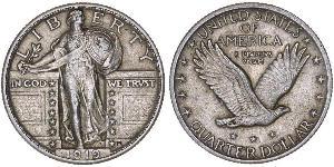 1/4 Dollar 美利堅合眾國 (1776 - ) 銀 