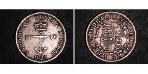 1/4 Dollaro Raj Britannico (1858-1947) Argento Giorgio IV (1762-1830)