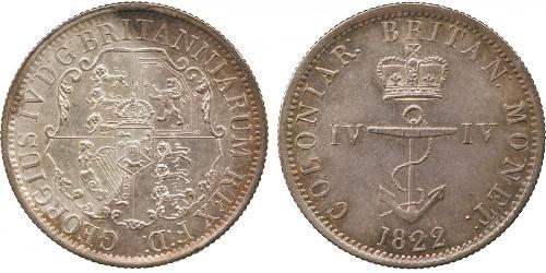 1/4 Dollaro Raj Britannico (1858-1947) Argento Giorgio IV (1762-1830)