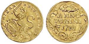 1/4 Ducat Schweiz Gold 