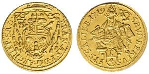 1/4 Ducat Salzbourg (1328 - 1803) Or 