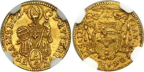 1/4 Ducat Salzbourg (1328 - 1803) Or 