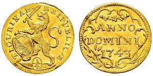 1/4 Ducat Suiza Oro 