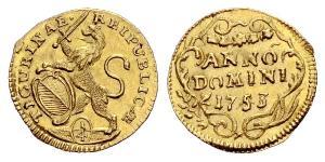 1/4 Ducat Suiza Oro 