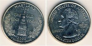 1/4 Dólar Estados Unidos de América (1776 - ) Níquel/Cobre George Washington