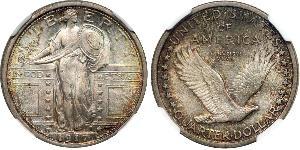1/4 Dólar Estados Unidos de América (1776 - ) Plata 