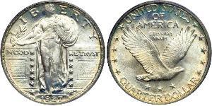 1/4 Dólar Estados Unidos de América (1776 - ) Plata 
