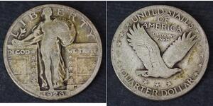 1/4 Dólar Estados Unidos de América (1776 - ) Plata 