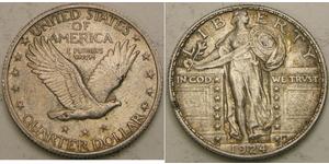 1/4 Dólar Estados Unidos de América (1776 - ) Plata 