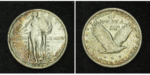1/4 Dólar Estados Unidos de América (1776 - ) Plata 