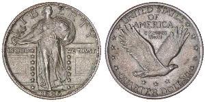 1/4 Dólar Estados Unidos de América (1776 - ) Plata 
