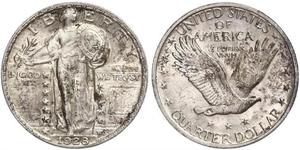1/4 Dólar Estados Unidos de América (1776 - ) Plata 