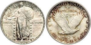 1/4 Dólar Estados Unidos de América (1776 - ) Plata 