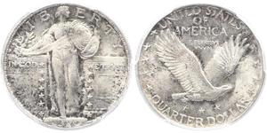 1/4 Dólar Estados Unidos de América (1776 - ) Plata 