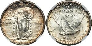 1/4 Dólar Estados Unidos de América (1776 - ) Plata 