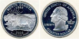1/4 Dólar Estados Unidos de América (1776 - ) Plata George Washington