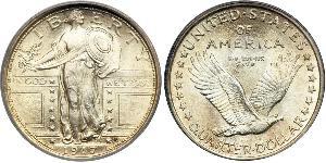 1/4 Dólar Estados Unidos de América (1776 - ) Plata 