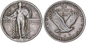 1/4 Dólar Estados Unidos de América (1776 - ) Plata 