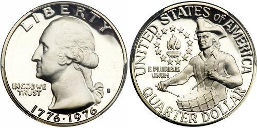 1/4 Dólar Estados Unidos de América (1776 - ) Plata George Washington