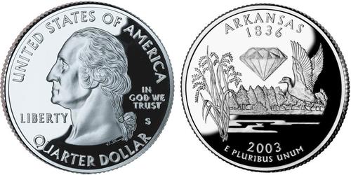 1/4 Dólar Estados Unidos de América (1776 - ) Plata George Washington