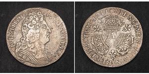 1/4 Ecu Kingdom of France (843-1791) Argent Louis XIV de France (1638-1715)