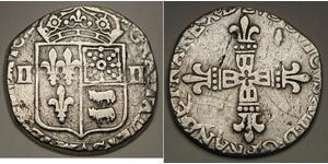 1/4 Ecu Reino de Francia (843-1791) Plata 