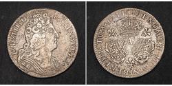 1/4 Экю Франкське королівство (843-1791) Срібло Людовик XIV (1638-1715)