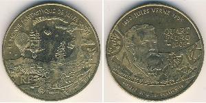 1/4 Euro Quinta Repubblica francese (1958 - ) Ottone 