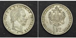 1/4 Florin Kaisertum Österreich (1804-1867) Silber 
