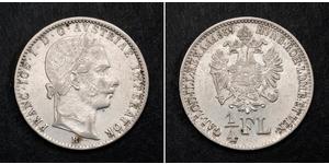 1/4 Florin Kaisertum Österreich (1804-1867) Silber 