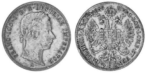 1/4 Florin Kaisertum Österreich (1804-1867) Silber 