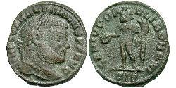 1/4 Follis Imperio romano (27BC-395) Bronce Maximiano (250-310)