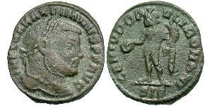 1/4 Follis Römische Kaiserzeit (27BC-395) Bronze Maximianus (250-310)
