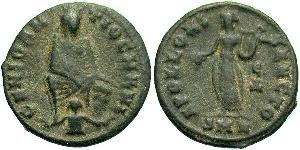 1/4 Follis Römische Kaiserzeit (27BC-395) Bronze Maximinus II (270 - 313)