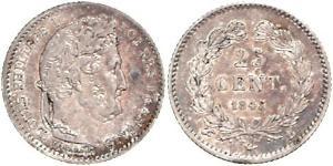 1/4 Franc Julimonarchie (1830-1848) Silber Louis-Philippe I (1773 -1850)