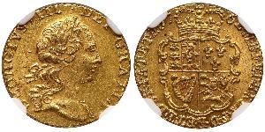 1/4 Guinea 大不列顛王國 (1707 - 1800) 金 喬治三世 (1738-1820)