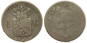 1/4 Gulden Paesi Bassi Argento 