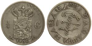 1/4 Gulden Paesi Bassi Argento 