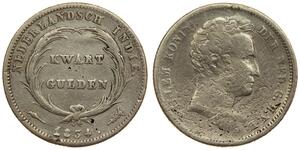 1/4 Gulden Regno dei Paesi Bassi (1815 - ) Argento 