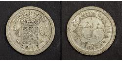 1/4 Gulden Países Bajos Plata 