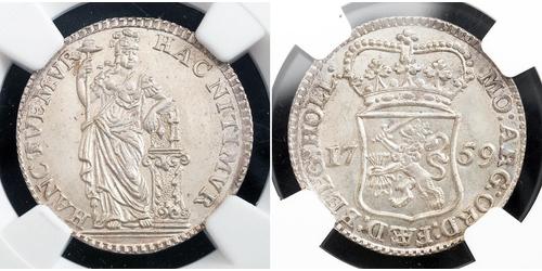 1/4 Gulden Provincias Unidas de los Países Bajos (1581 - 1795) Plata 