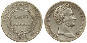 1/4 Gulden Kingdom of the Netherlands (1815 - ) Silver 