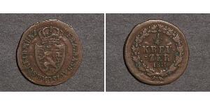 1/4 Kreuzer Ducado de Nassau (1806 - 1866) / States of Germany Cobre 