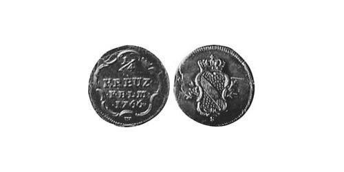 1/4 Kreuzer Markgrafschaft Baden-Durlach (1535 - 1771) Kupfer 