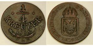 1/4 Kreuzer Österreich Kupfer 