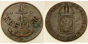 1/4 Kreuzer Österreich Kupfer 