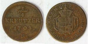 1/4 Kreuzer Österreich Kupfer 