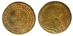 1/4 Kreuzer Stati federali della Germania Rame 