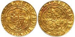 1/4 Noble Kingdom of England (927-1649,1660-1707) Gold Edward III (1312-1377)